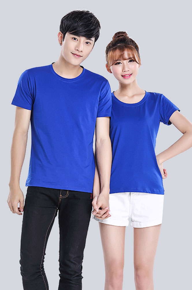 夏季圓領T恤衫定做